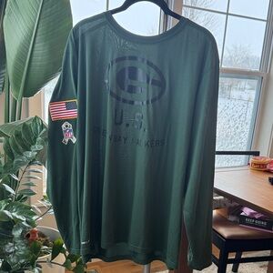 Nike NFL Green Bay Packers military American Long Sleeve Shirt